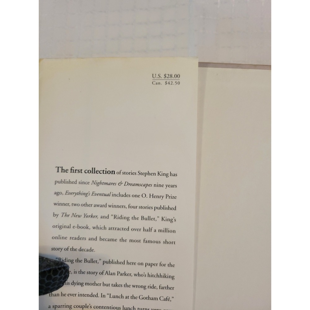 Stephen King Everything's Eventual 14 Dark Tales Hardcover - Picture 8 of 10